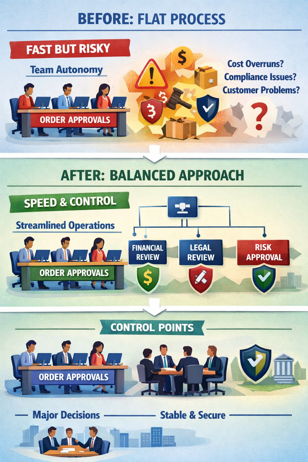 ORIS Solutions - Case thực tế: Phẳng ở tác nghiệp, phân cấp ở nguyên tắc