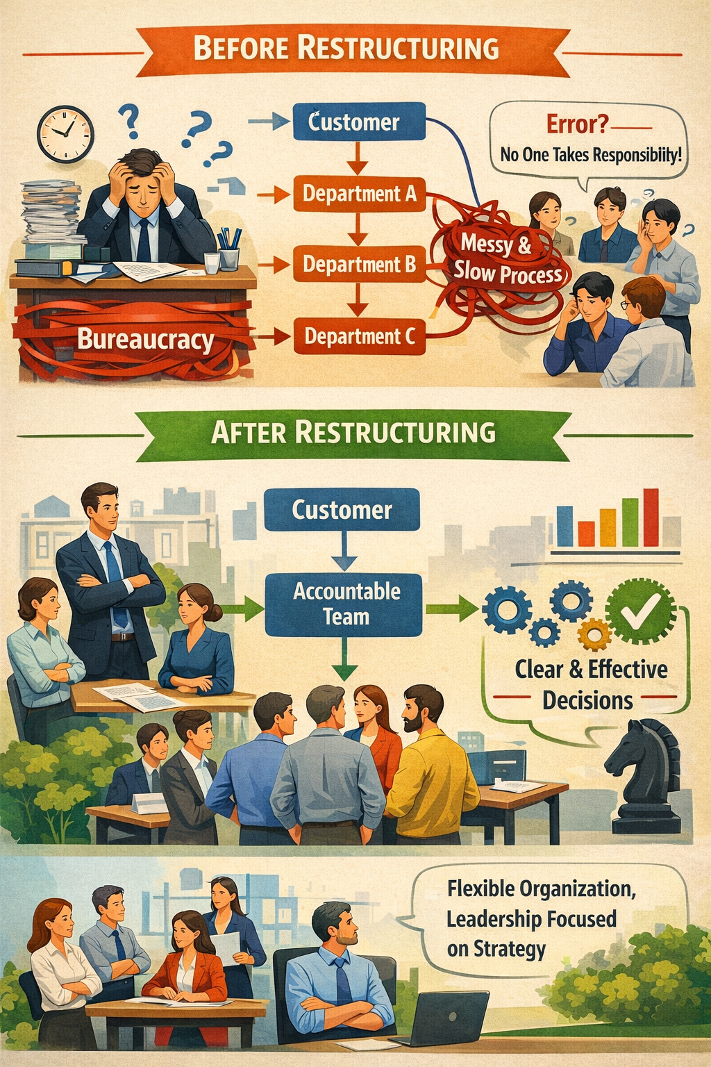 ORIS Solutions - Tái cấu trúc từ quyết định và luồng công việc, không phải sơ đồ tổ chức