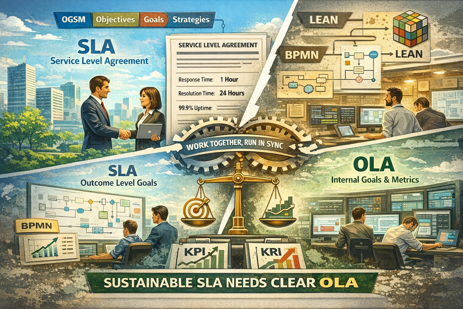 ORIS Solutions - SLA OLA trong quản trị vận hành hiện đại